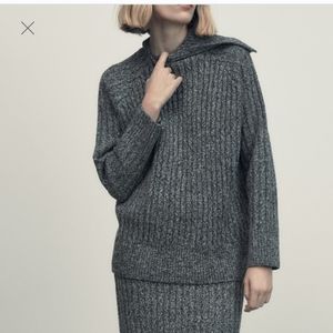 New Zara knit ribbed sweater